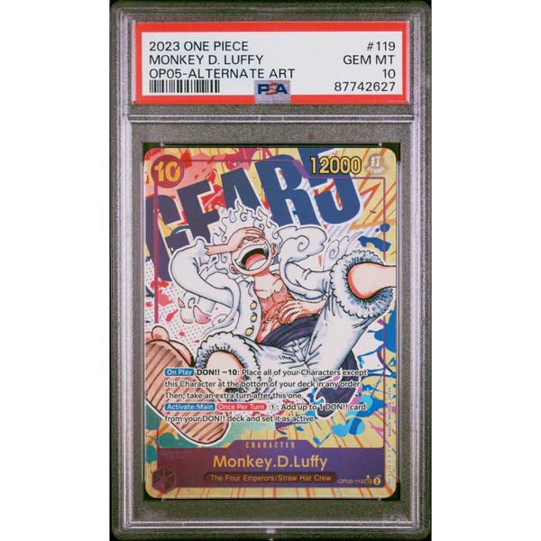 [PSA 10] Monkey D. Luffy | Secret Alt Art (OP05-119) [English]